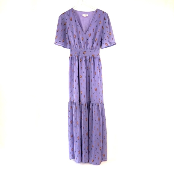 NWOT RENAMED Tashsa Ruffled Floral Maxi Dress #RR2 - Picture 3 of 8